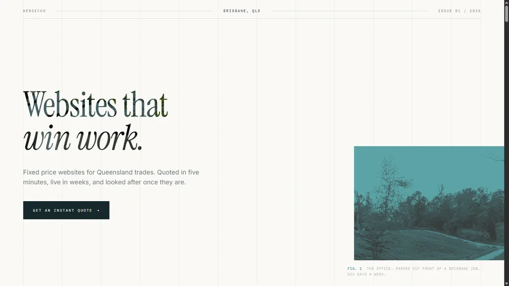 Paper variant, a light editorial layout in serif type